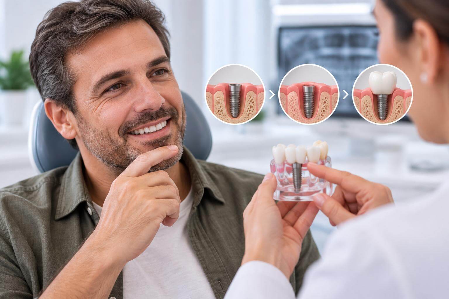 Posso Ter Dentes Novos no Mesmo Dia do Implante?